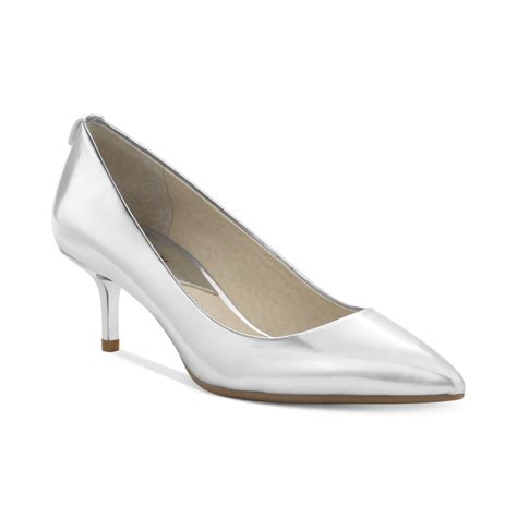 block heel sandals michael kors|Michael Kors silver kitten heels.